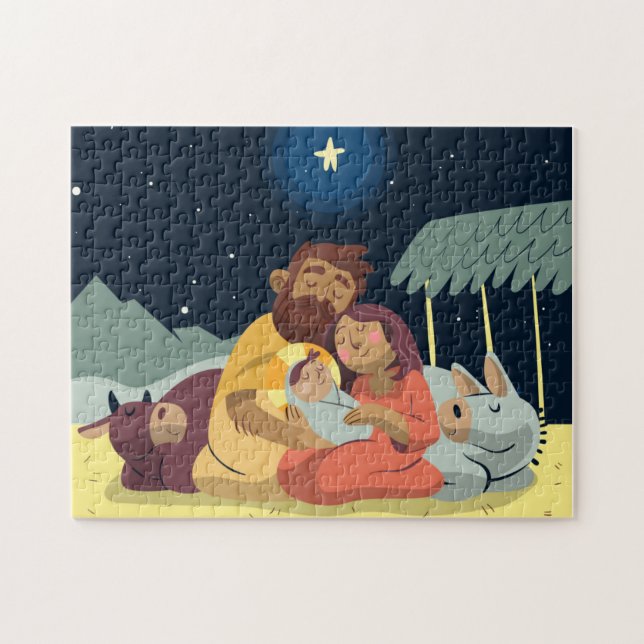 Weihnachtskrippen-Puzzle (Horizontal)