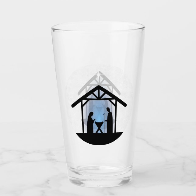 Weihnachtskrippen Religiöse Glas (Vorderseite)
