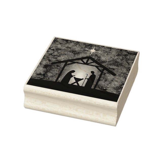 Weihnachtskrippen Religiöse Gummistempel (Stempel)