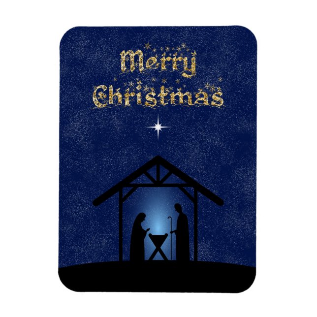 Weihnachtskrippen Religiöse Magnet (Vertikal)
