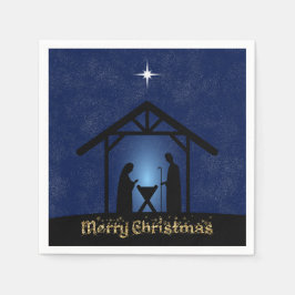 Weihnachtskrippen Religiöse Serviette