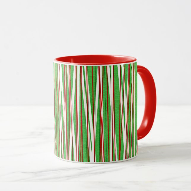 Weihnachtskrippen, rot und grün tasse (VorderseiteRechts)