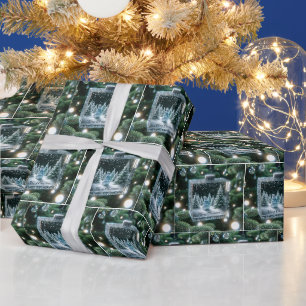 Weihnachtskristall Snowman Ornament Geschenkpapier