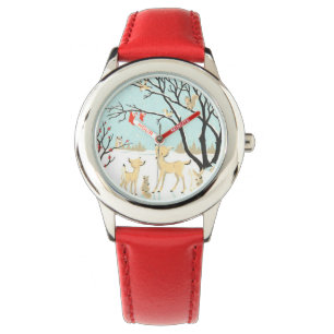 Weihnachtskritiker passen auf Kinder auf Armbanduhr