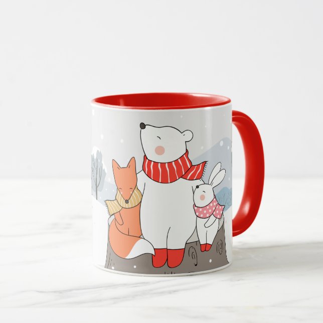 Weihnachtskritter Tasse (VorderseiteRechts)
