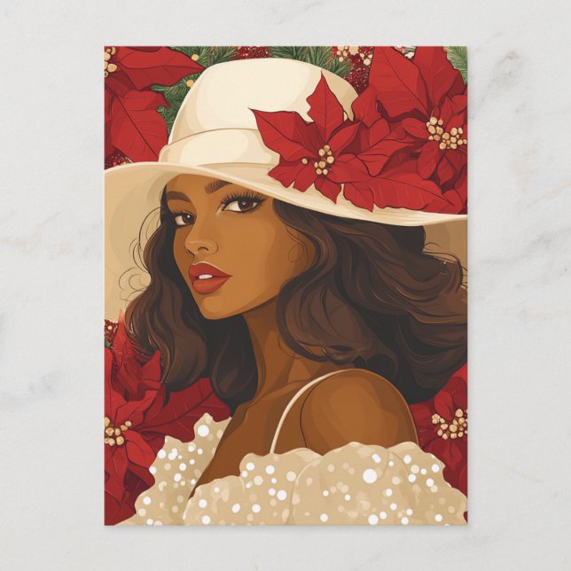 WEIHNACHTSKRONE #2 FEIERTAGSPOSTKARTE (Vorderseite)