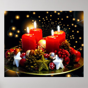 Weihnachtskronenschmuck Poster