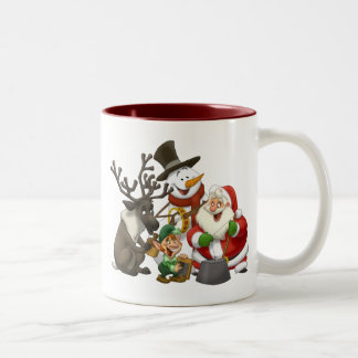 Weihnachtskrug-Band-Tasse Zweifarbige Tasse