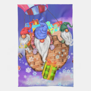 Weihnachtsküche Handtuch Gnomes Flying Gives Gesch