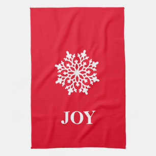 Weihnachtsküche Handtuch Joy Snowflake
