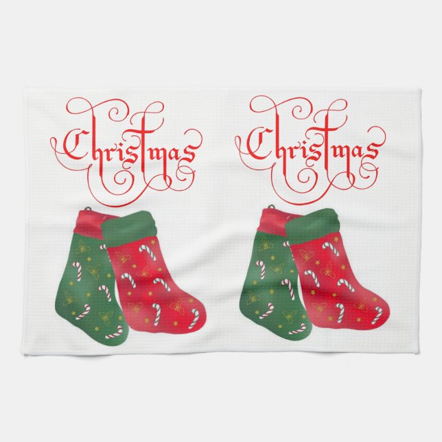 Weihnachtsküche Handtücher (Horizontal)