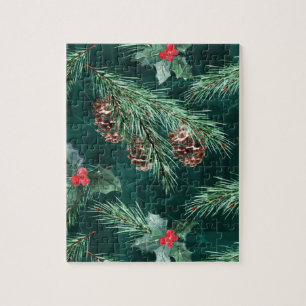 Weihnachtsküche mit Zapfen