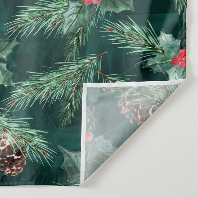 Weihnachtsküche mit Zapfen Wandteppich (Detail)