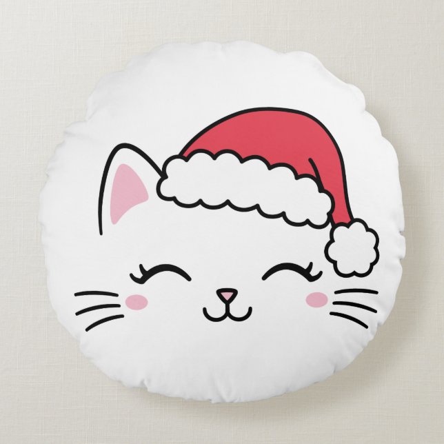 Weihnachtsküche - Rundkissen Rundes Kissen (Vorderseite)