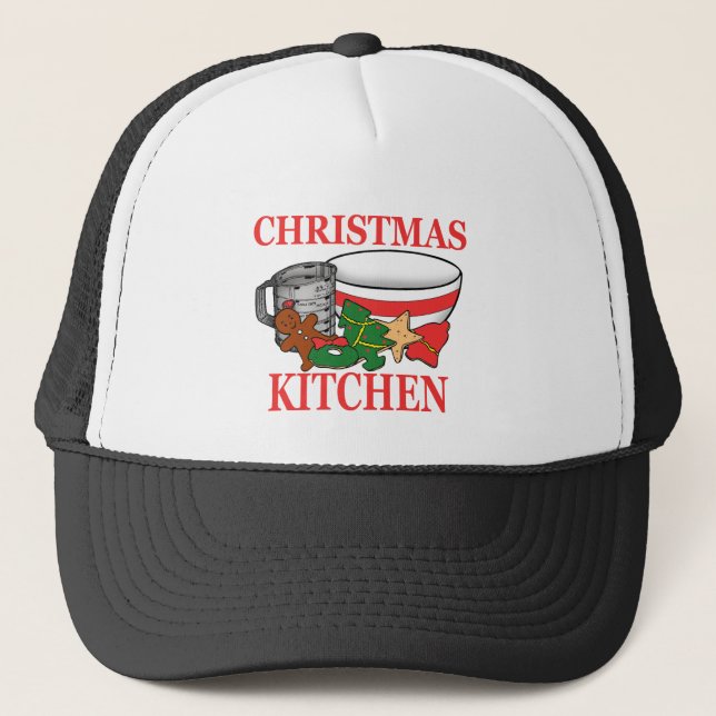 Weihnachtsküche Truckerkappe (Vorderseite)