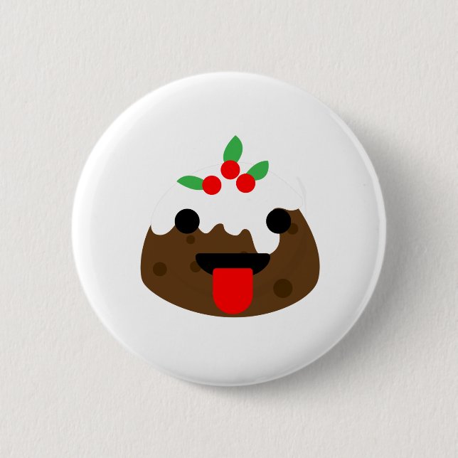Weihnachtskuchen Button (Vorderseite)