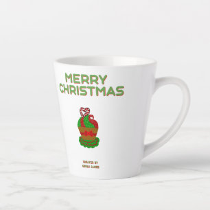 Weihnachtskuchen Kleine Latte Tasse
