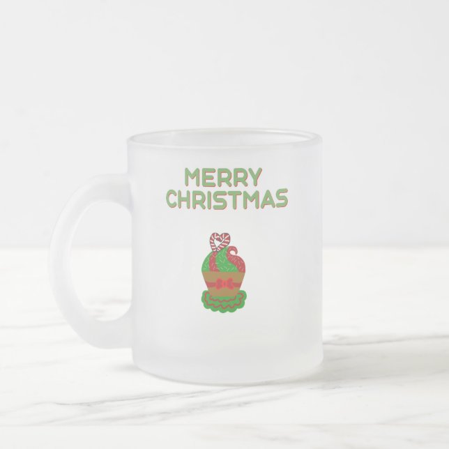Weihnachtskuchen Kleine Mattierte Tasse (Links)
