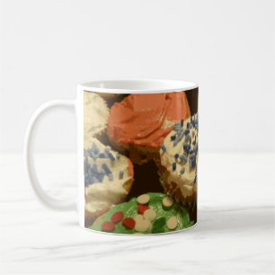 Weihnachtskuchen mit Sprinklen Kaffeetasse