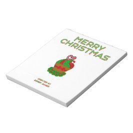Weihnachtskuchen Notepad (14 cm x 15,2 cm) Notizblock
