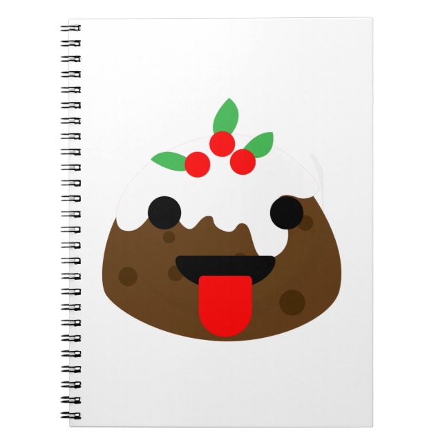 Weihnachtskuchen Notizblock (Vorderseite)