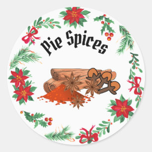 Weihnachtskuchen Runder Aufkleber