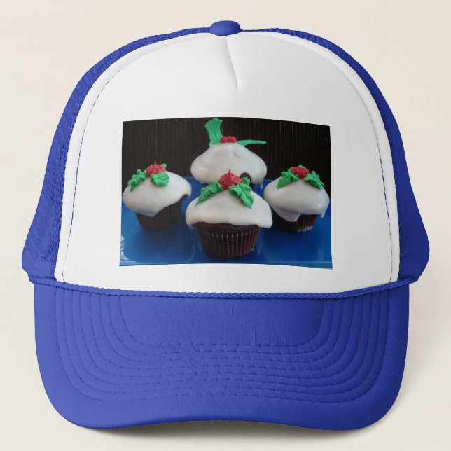 Weihnachtskuchen Truckerkappe (Vorderseite)