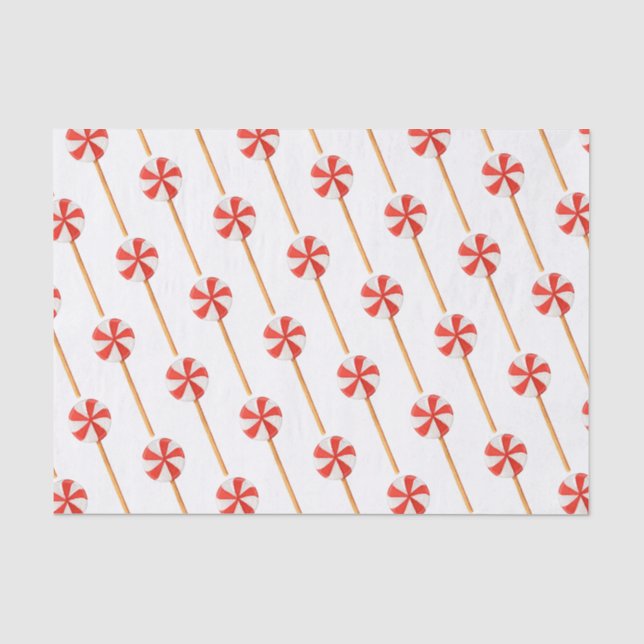 Weihnachtskuchen Weihnachten Pfefferminz Pop Seidenpapier (Vorderseite)