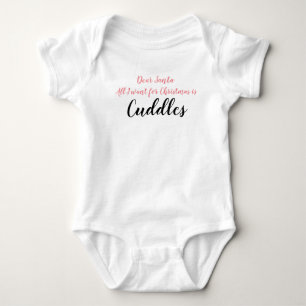 Weihnachtskuddel Baby Strampler