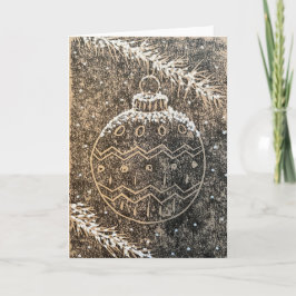 Weihnachtskugelkarte Karte