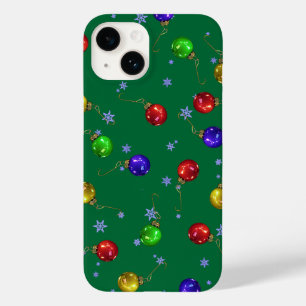 Weihnachtskugeln und Schnee Case-Mate iPhone 14 Hülle