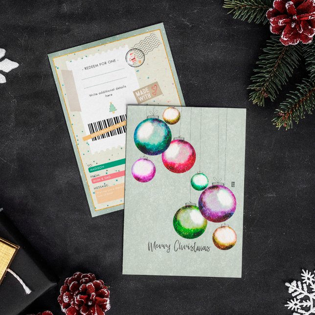 Weihnachtskugeln Xmas Ticket Familien Geschenkguts (Von Creator hochgeladen)