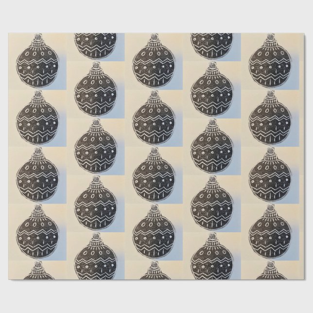 Weihnachtskugelumschlagpapier Geschenkpapier (Flach)