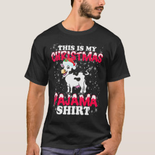 Weihnachtskuh Das ist mein Xmas-Schlafanzug Süße R T-Shirt