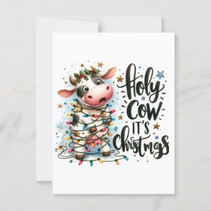 Weihnachtskuh Heilige Kuh Weihnachten Weihnachten  Postkarte