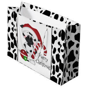 Weihnachtskuh Holiday große Geschenktasche Geschenktüte