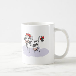 Weihnachtskuh Kaffeetasse