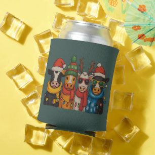 Weihnachtskuh Liebhaber Farmhouse Bauernhof Santa Dosenkühler