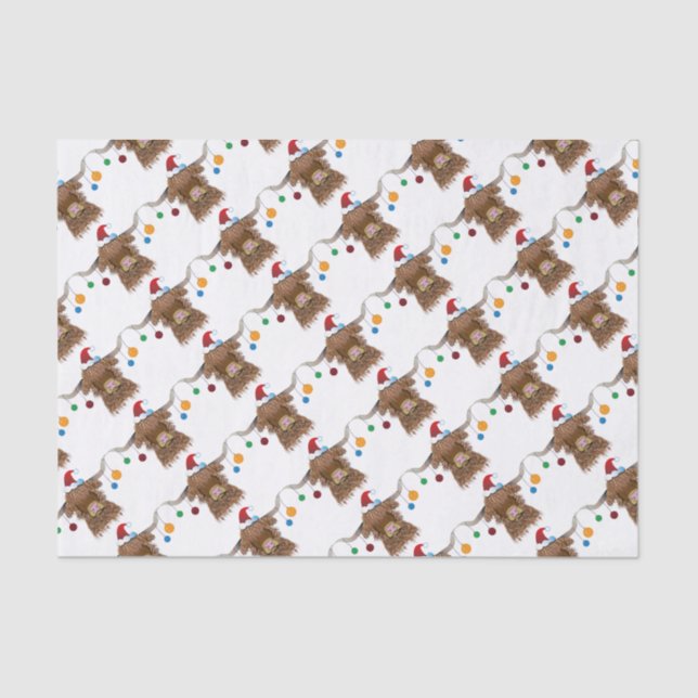 Weihnachtskuh Seidenpapier (Vorderseite)