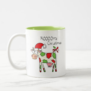 Weihnachtskühe Cartoon Kinder Zweifarbige Tasse