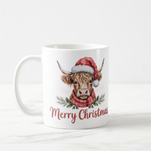 Weihnachtskühe   Feierlicher Feiertagskaffee Kaffeetasse