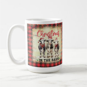 Weihnachtskühe Heifer Bauernhof Tasse, Geschenk fü Kaffeetasse