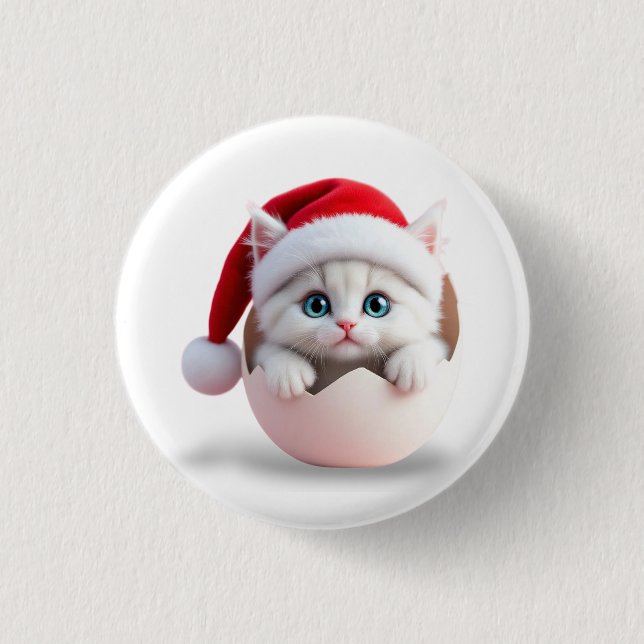Weihnachtsküken Button (Vorderseite)