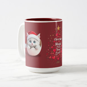 Weihnachtsküken Zweifarbige Tasse