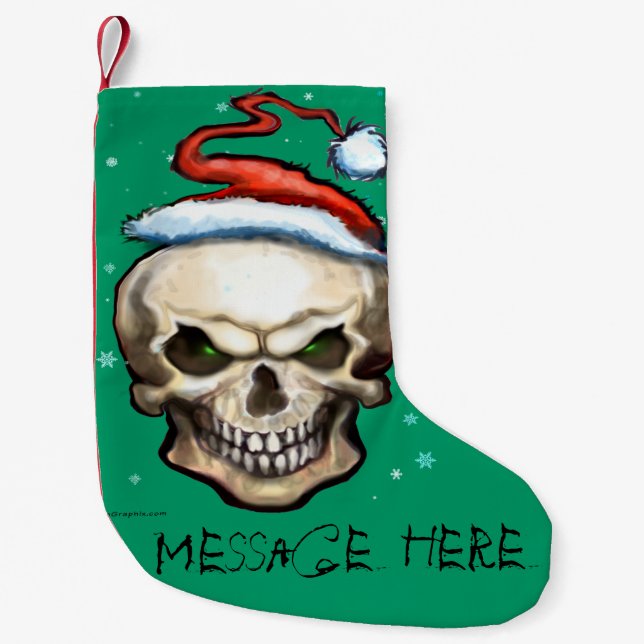 Weihnachtskull Kleiner Weihnachtsstrumpf (Vorderseite)