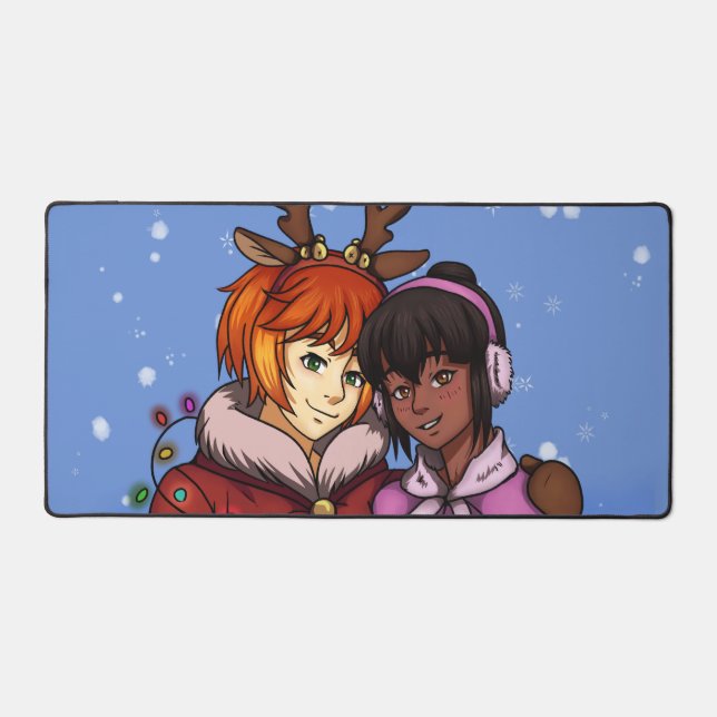 Weihnachtskuppel Schreibtischunterlage (Vorderseite)