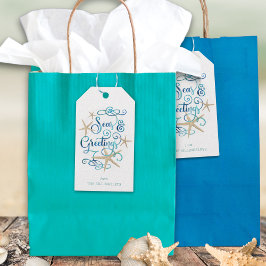 Weihnachtsküste Frohe Festtage Elegante Schrift Geschenkanhänger