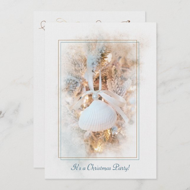 Weihnachtsküste Themenabend einladen Einladung (Vorne/Hinten)