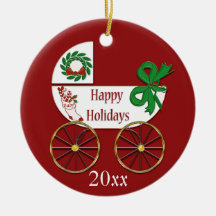 Weihnachtskutsche für Kleinkinder Happy Holidays