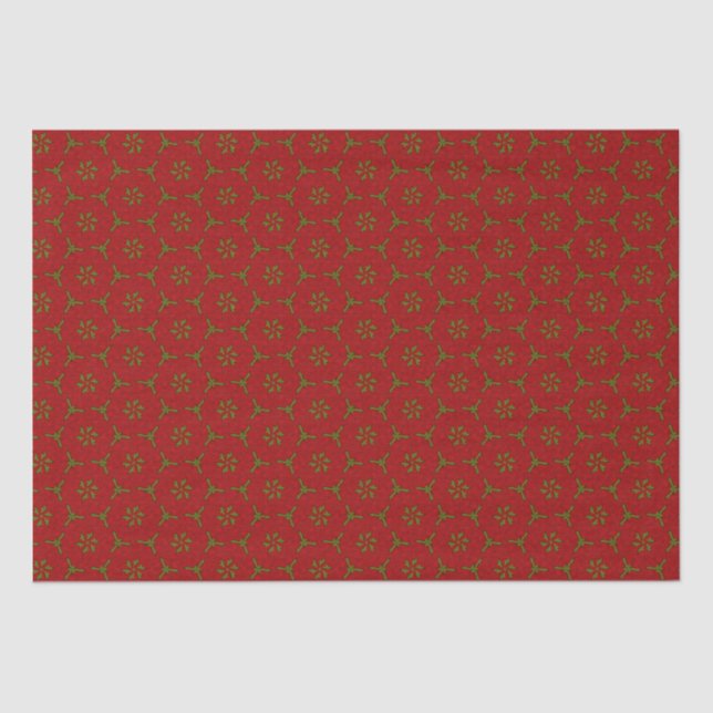 Weihnachtslace Pattern Seidenpapier (Vorderseite)